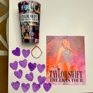 Taylor Swift Eras Tour Cup w/ Poster, Bracelet, & Confetti